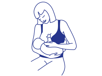 Stillposition Wiegehaltung | Babyservice